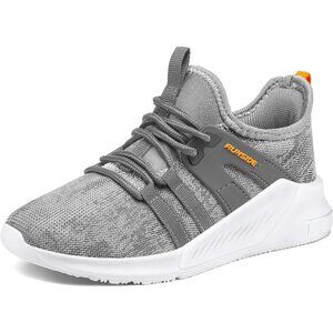 👑Girls Running Athletic Camouflage Gray Sneakers Lace-up Tennis Sports Shoes